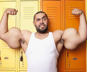 Moustafa Ismail big biceps guinness world record